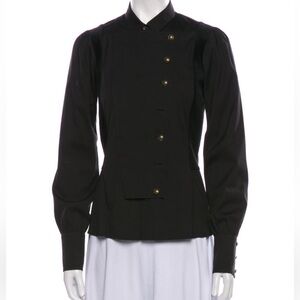 Vintage Gucci Blouse with velvet accents